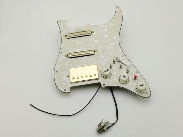 Multifunktions-Doppelkondensator, Gold-SSH-Humbucker-Tonabnehmer, Verkabelung, geeignet für St-Gitarre, 20 Stilkombinationen