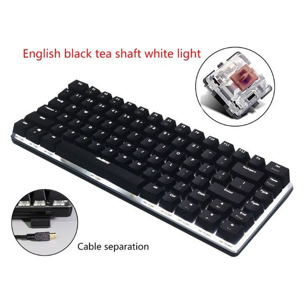 

ajazz ak33 82 keys mechanical keyboard russian/english layout gaming keyboard n1hd