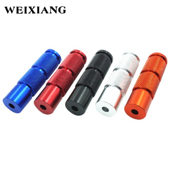 

2x universal cnc aluminum alloy motorcycle round foot pegs front rider footpegs pedals for dirt pit bike atv motorcycles scooter