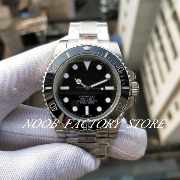 

luxury super gm factory 904l steel 114060 mens automatic eta cal.3130 men black ceramic bezel no date luminous calendar sapphire sport watch, Slivery;brown