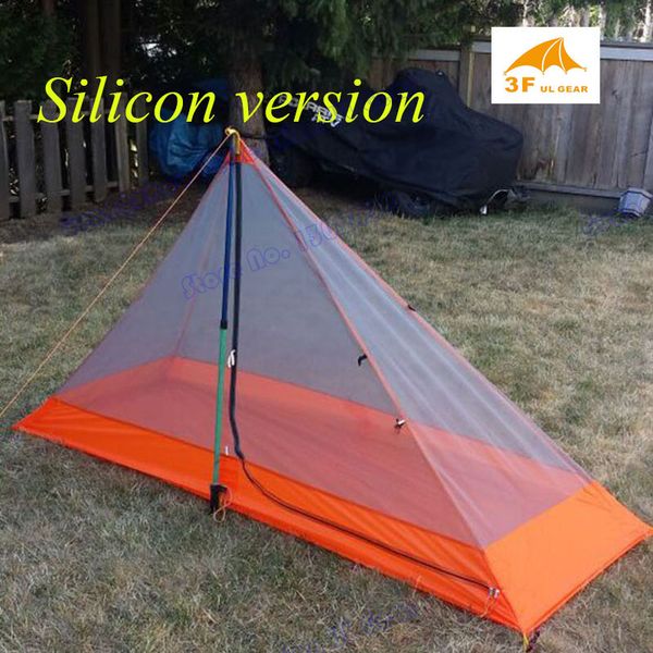 

3f pedestiran silicon coating inner tent ultra light summer outdoor camping tent