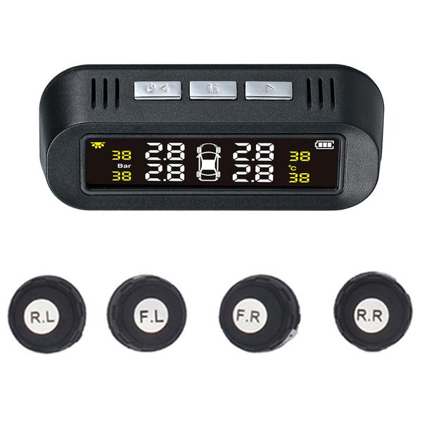 

tpms solar power universal,wireless tire pressure monitoring system with 4 external sensors,real-time displays 4 tires'pressur