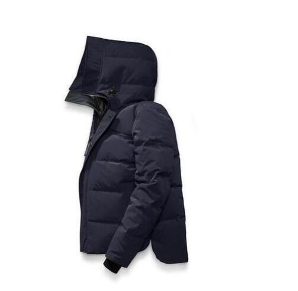 

new 2020 men's european solid color parker coat down jacket men's outdoor sports cold warm down jacket, Black