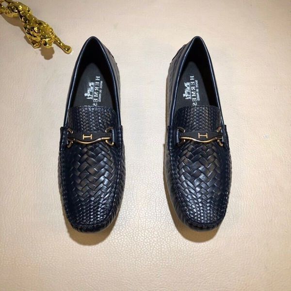 

duping520 blue casual new driving shoes men dress shoes moccasins loafers lace ups monk straps boots drivers real leather sneakers, Black