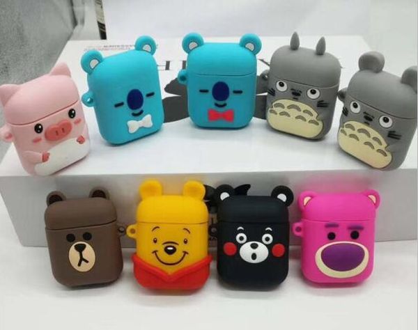 

Cartoon airpod ca e for apple airpod earphone anti lo t trap oft ilicone air pod cover for iphone airpod lovely kin cover oppo bag