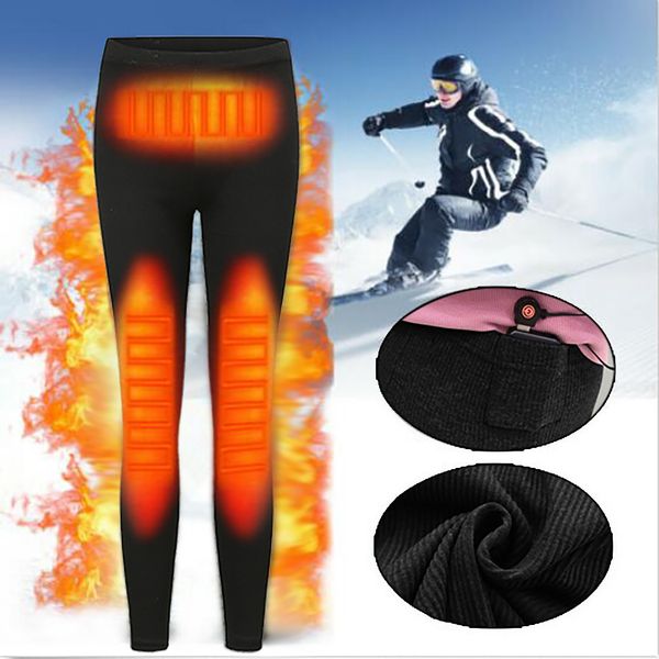 

electric usb heated warm pants winter warmer heating elastic trousers women 3xl2019 spring autumn new simplicity fashion
