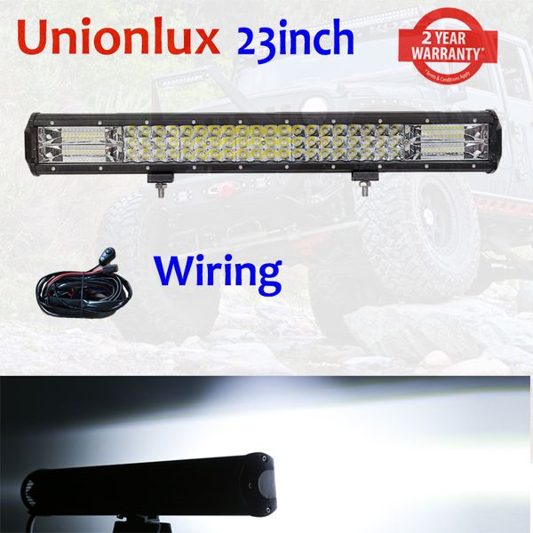 

23" 324w 7d 3-роу светодиодного бар offroad led bar combo beam work light для грузовиков внедорожника atv 4x4 4wd dc12v 24v с проводкой