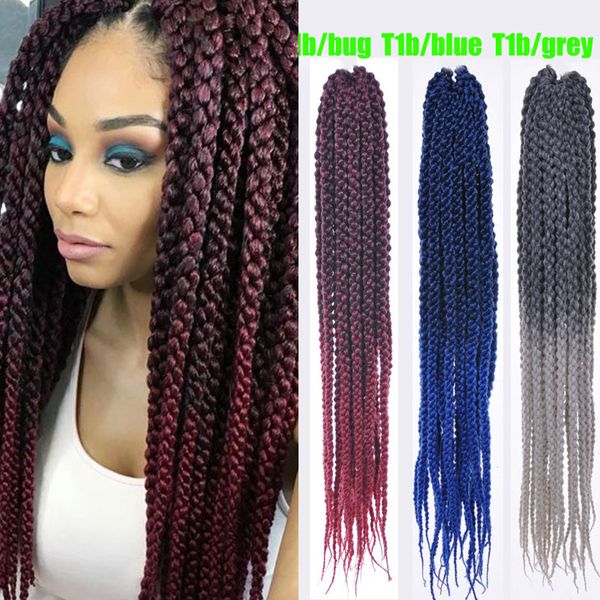 130g 12 Roots Pack 24 3d Cubic Twist Braid Hair Weaves Extensions