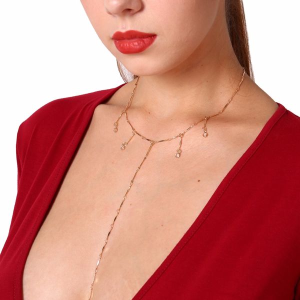 

fashion melon seeds chain jewelry long clavicle choker necklaces small crystal pendants for charm women, Golden;silver
