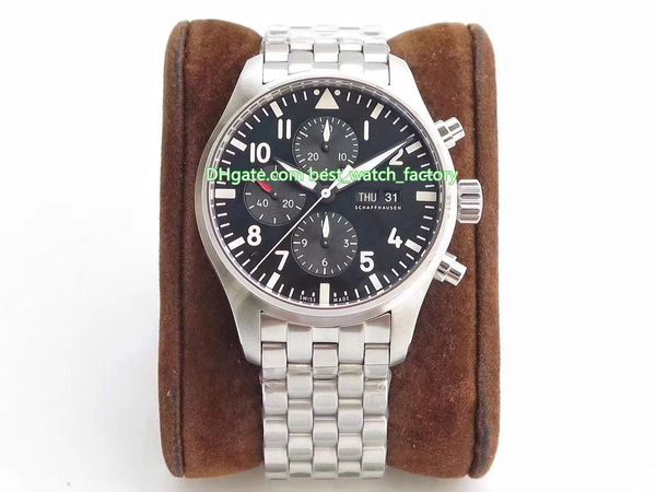 

6 стиль лучшее качество zf maker 46мм pilot top gun iw371815 iw500916 календарь cal.51111 механизм автоматические мужские часы часы, Slivery;brown