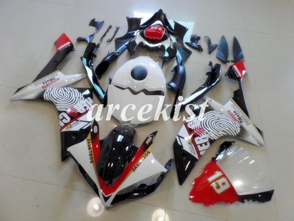 

4 gifts injection mold new abs motorcycle full fairings kit fit for yamaha yzf-r1 2007 2008 07 08 add tank cover bodywork set white red