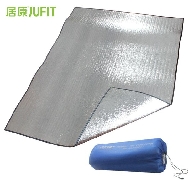

jufit waterproof aluminum foil eva camping mat sleeping picnic beach mattress outdoor foldable folding mat pad 150*200cm