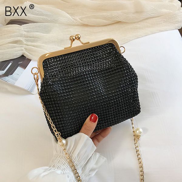 

bxx] mini pearl bag handmade vintage diamonds fashion party shoulder bag female 2020 wedding bags women's purse hk567