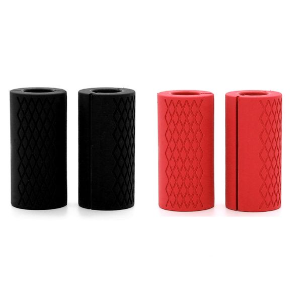 

1 pc thick dumbbell fat grips silicone handle practical high-quality weightlift silicone anti-slip protective pads body building