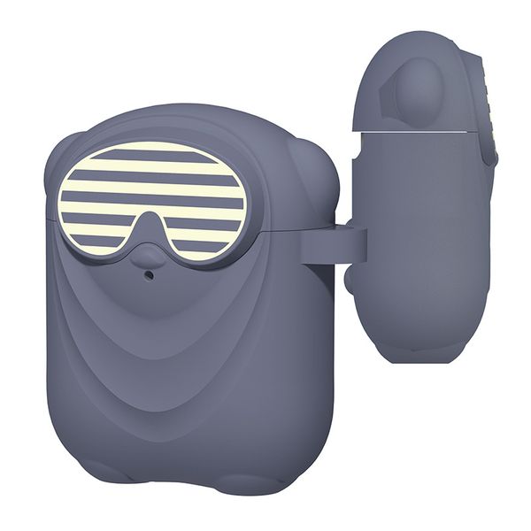 

for airpods case shockproof cases cover portable protective silicone & tpu skin cover case for airpods 2 & 1 4 colors wholesale