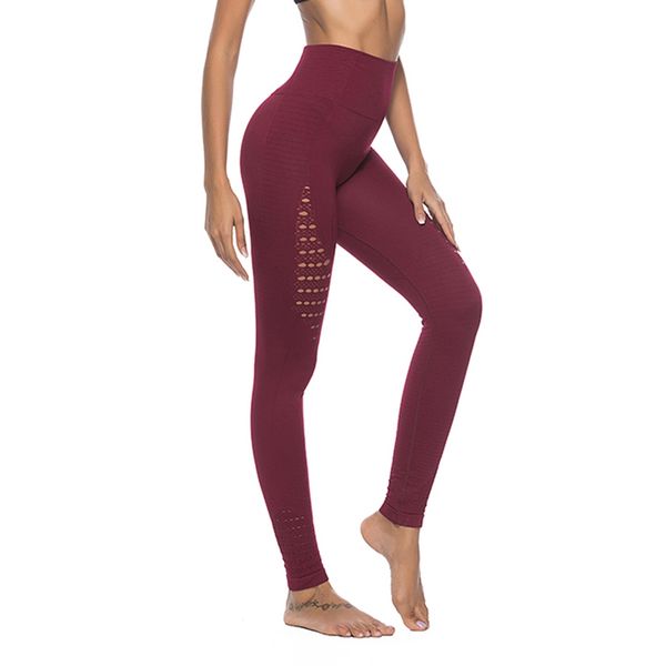 

women gym yoga pants mesh stitching leggings fitness patchwork push up legging tight trousers exercise gym sport clothes3, White;red