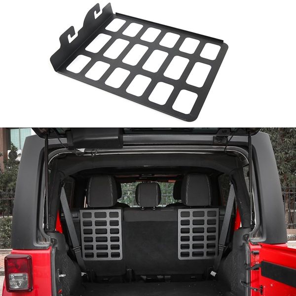 

seat back backrest shelf storage rack trunk rack luggage carrier holder for 2007-2017 jeep wrangler jk car interior accessories