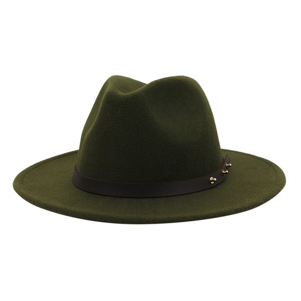 

vintage wide brim fedora hats flat curved trim dance simplicity classic jazz cap performance stage trilby#p4, Blue;gray