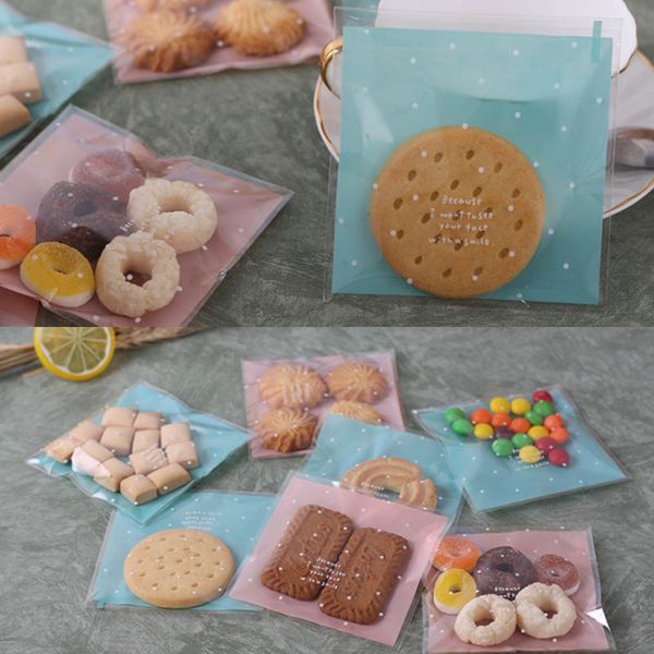 

fresh dots biscuit cookie baking moon cakes wedding birthday party packaging bags plastic pastry self adhesive pouch