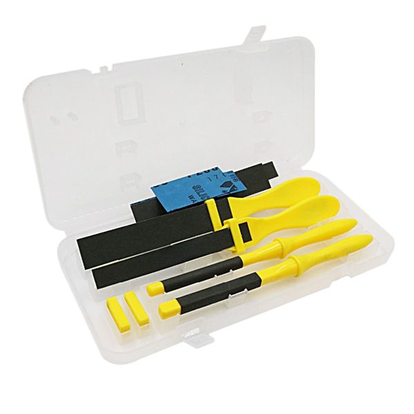 

hlzs-4pcs /set polishing sandpaper kit sanding tool with sand paper plastic