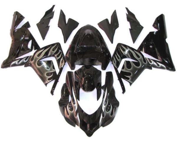 

4 бесплатные подарки для мотоциклов новый abs полный комплект обтекатели fit для kawasaki ninja zx-10r 2004 2005 04 05 10r тело набор black