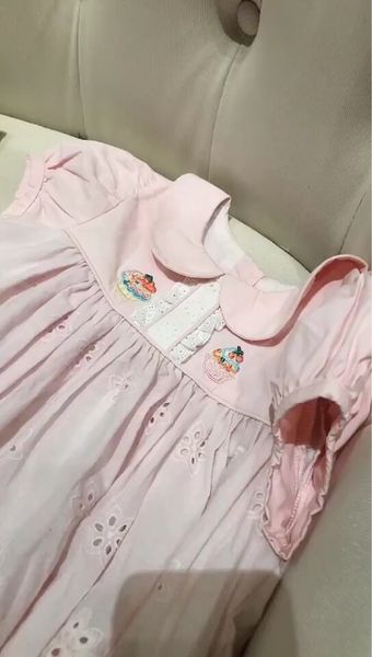 

DHL free girl clothing girl dress Pet Pan Collar Embroidery flowers Lace princess dress girl's elegant soft summer dress