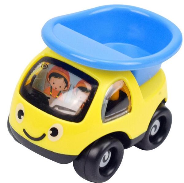 

baby engineering cars pull back toy car children's cartoon pull back car puzzle mini car model sale