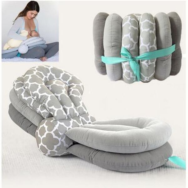 

multi-function baby breastfeeding pillow maternity nursing pillows for newborn adjustable height cotton feeding cushion dropship, White