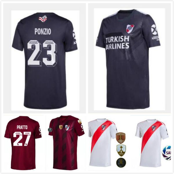 

айкий 2019 20 camiseta river plate 70 ле stripes 19 20 маѬине ђбол джеѬи børre quintero ferreira álvarez па, Black;yellow