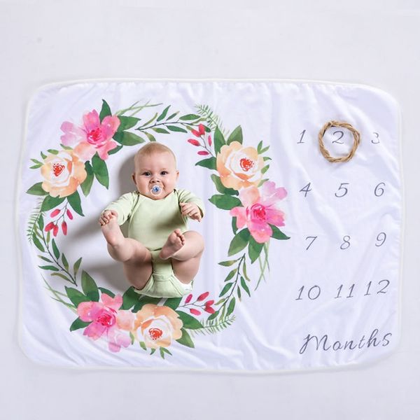 

baby blanket newborn infant cartoon ps blanket bedding quilt for bed sofa covers newborns pgraphy props 110*70cm