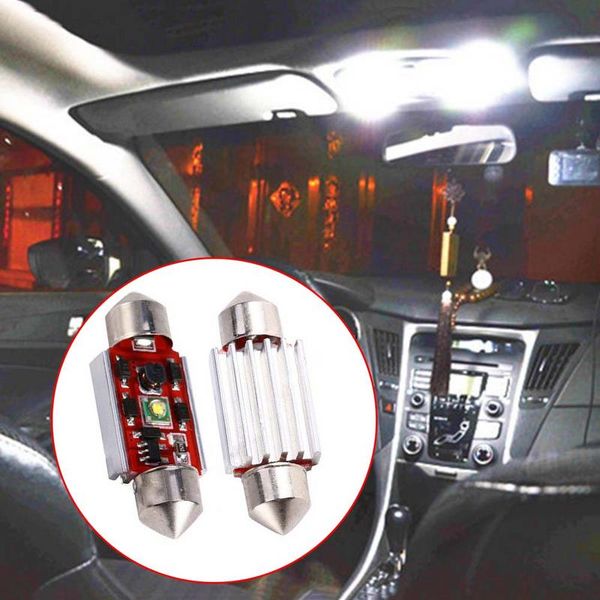 

100% new interior light led 6500k double pointed light 55 grams 5w 1smd white car reading interior dc 10-30v