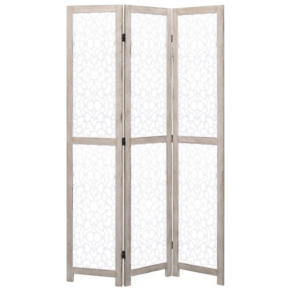 

white 3-panel room divider 105x165 cm garden sets