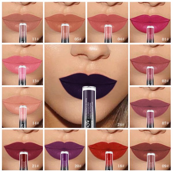 

bright lip gloss matte liquid lipstick 24 color does not fade non-stick cup lip gloss makeup