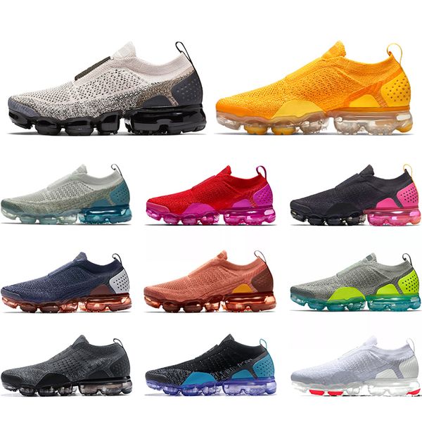 

moc 2.0 knitting mens trainers bullet chaussures running shoes triple black light volt men women sports sneakers size 36-45 ing