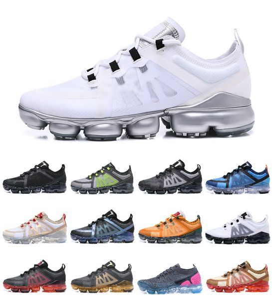 

2019 air run utility running shoes for men tn plus triple white black reflective medium olive burgundy crush designer women trainers sneaker