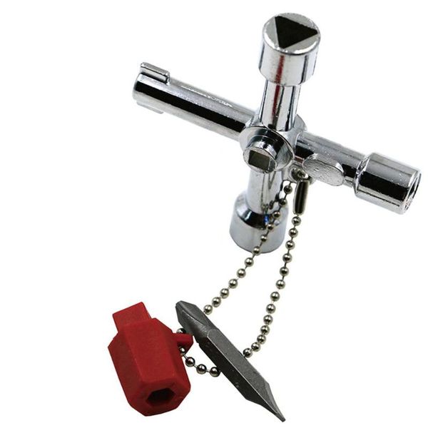 

handel tools wrench mini 4 in 1 wrench multifunctional key alloy cross spanner shield door key with batter