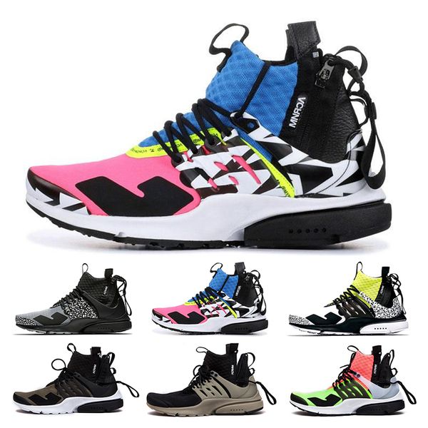 

Good ACRONYM x Lab high Presto Mid Running Shoes For Men Women Top items Pink Blue White Green acronym prestos Trainers Eur 36-45
