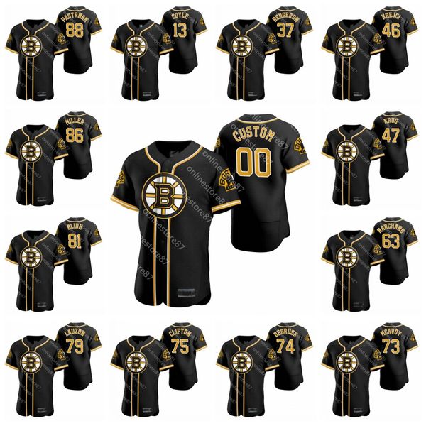 

2020 88 david pastrnak 86 kevan miller 73 charlie mcavoy brad marchand black hockey jersey customize any name and number