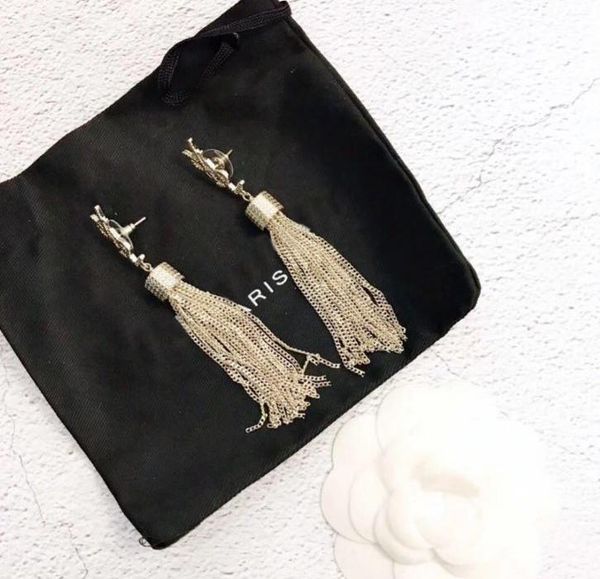 

have stamps fashion brand y tassel designer earrings for lady women party wedding lovers gift engagement luxury jewelry for bride, Silver
