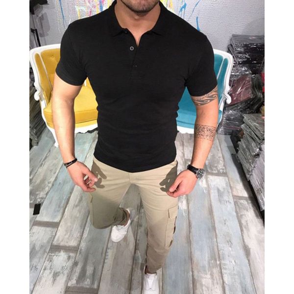 

new mens slim fit vogue t shirt short sleeve plain designer style fit t shirts man casual tshirt clothes summer