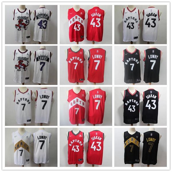 

mens toronto raptors throwback jerseys pascal 43 siakam kyle 7 lowry basketball shorts basketball jersey purple black red white