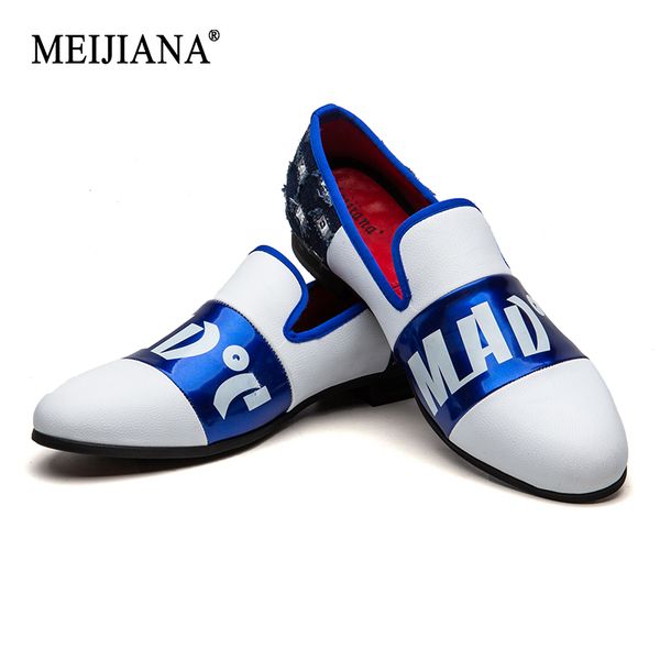 

meijiana driving comfort shoes men's outdoorcasual shoes 2019 new fashion luxury loafers work blue and white with denim, Black