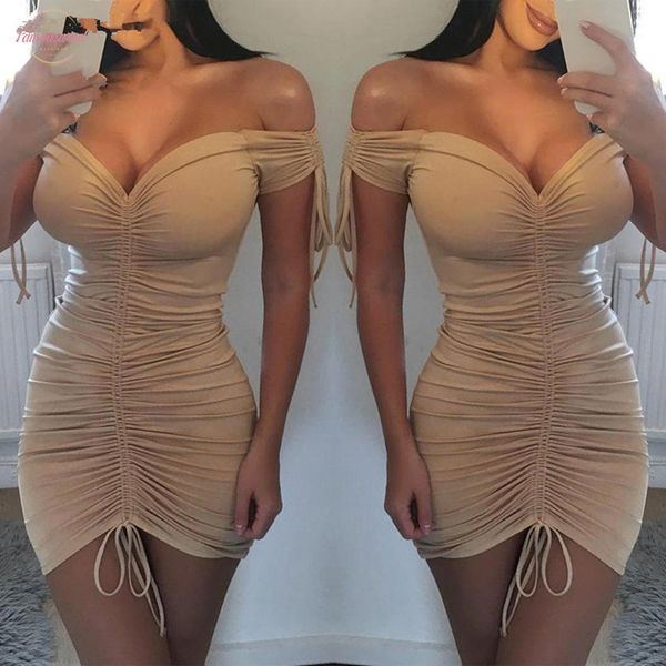 

uk women bodycon pencil dress ladies summer clubwear mini casual dresses dress women summer dresses polyester v neck dresses, Black;gray