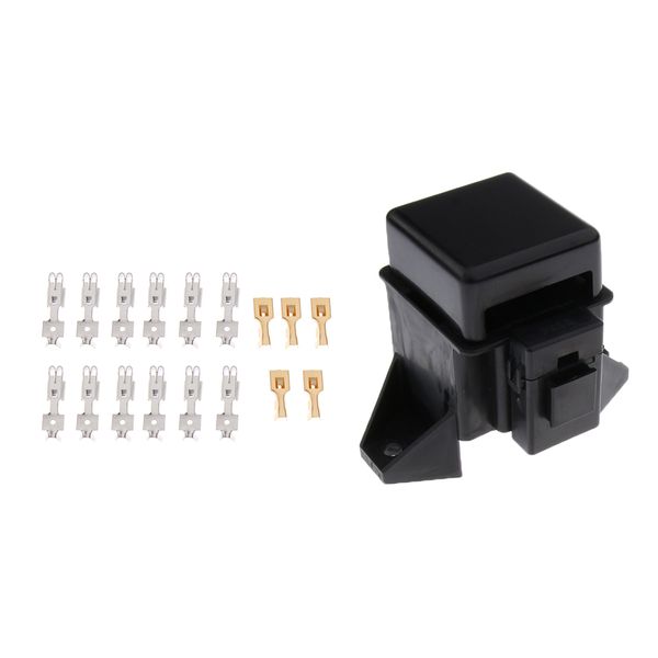 

automotive car boat 6 way middle ato atc blade fuse box block with terminals