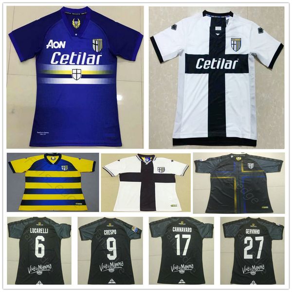 

19 20 new parma soccer jersey ciciretti gervinho dezi di gaudio calaio insigne ceravolo bruno alves third black phoenix football shirt, Black;yellow