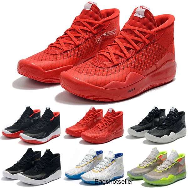 

kevin durant kd 12 11 anniversary university 12s oreo men kids basketball shoes usa elite kd12 eybl multicolor sports sneakers, Black