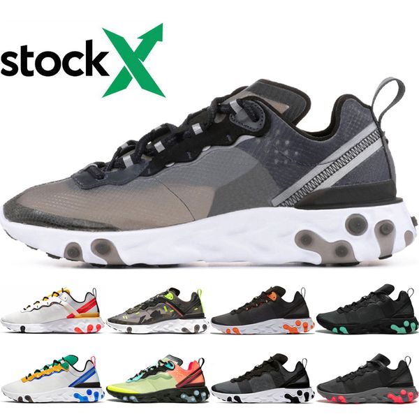 

react element 87 55 men running shoes for women 87 anthracite camo volt desert sand 55 bred sneakers sports men trainer shoes