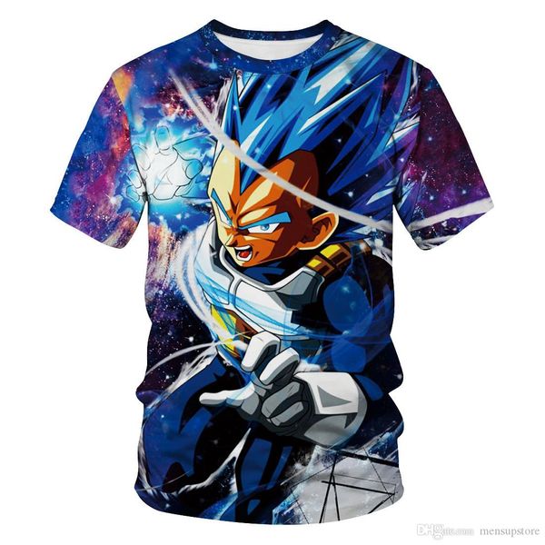 

mens dragonball t shirts summer 19 designer 3d printed fashion tees short sleeved, White;black