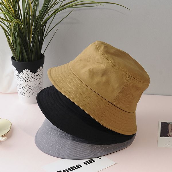 

хлопок женщины мужчины bucket hat летний открытый взрослых fisherman fishing hat сплошной цвет женский panama cap, Blue;gray