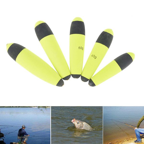 

5pcs buoyancy eva inline bobber float saltwater fishing floats catfish pike live bait float 30g 40g 50g 60g 80g